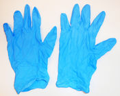 Blue Dispsoable Examination ถุงมือไนไตรฟรี 12 นิ้วสำหรับใช้ในทางการแพทย์